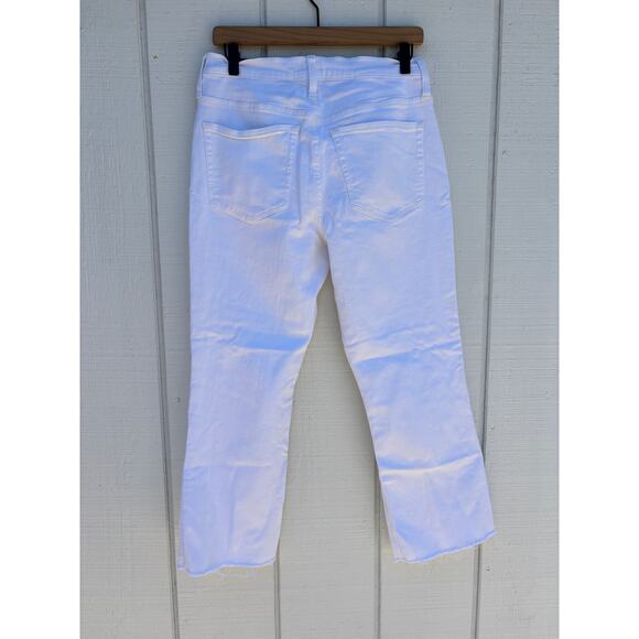 NWT J. Crew Mid Rise Flare Crop White Jeans, Size 30 - Picture 2 of 7